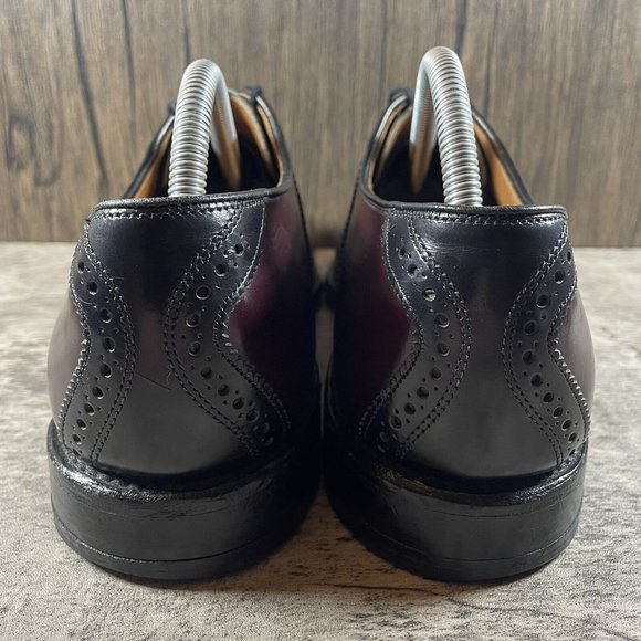 Allen Edmonds Polo Shelton Burgundy Leather Oxford Dress Shoes Sz 11.5 A Narrow - Picture 6 of 10